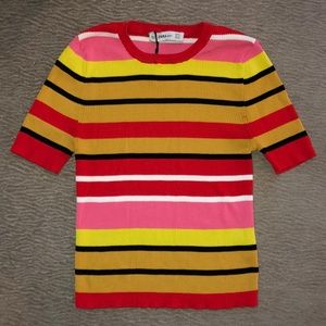 Zara knit striped crop top